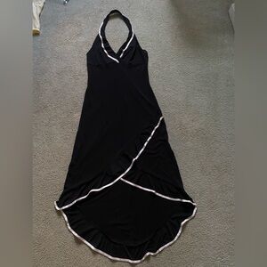 Black Dress with White Trim